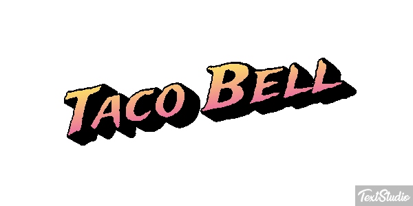 Taco Bell Tekst effect