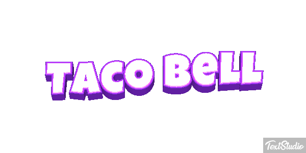Taco Bell Tekst effect
