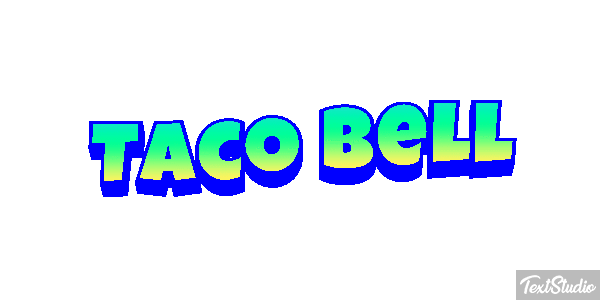 Taco Bell Tekst effect