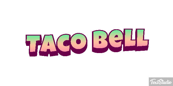 Taco Bell Tekst effect