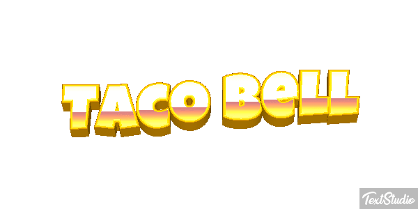 Taco Bell Tekst effect