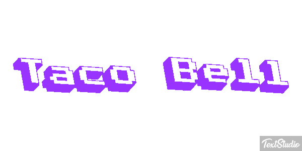 Taco Bell Tekst effect