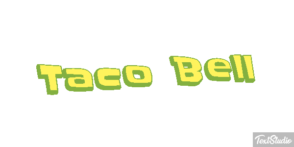 Taco Bell Tekst effect
