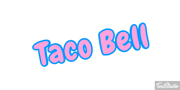 Taco Bell Tekst effect