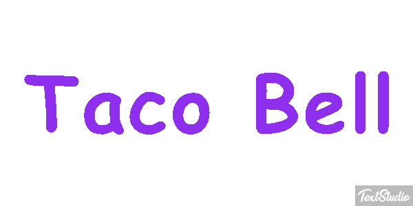 Taco Bell Tekst effect