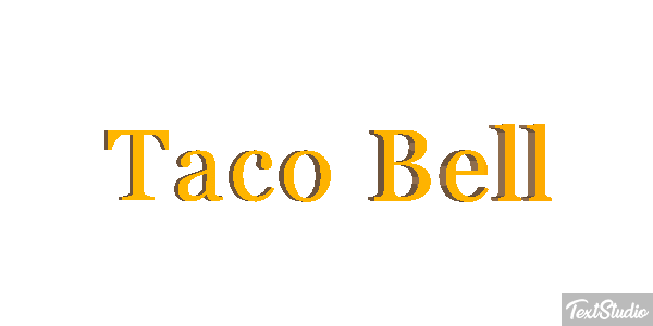 Taco Bell Tekst effect