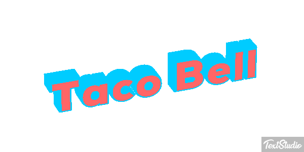 Taco Bell Tekst effect