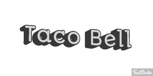 Taco Bell Tekst effect