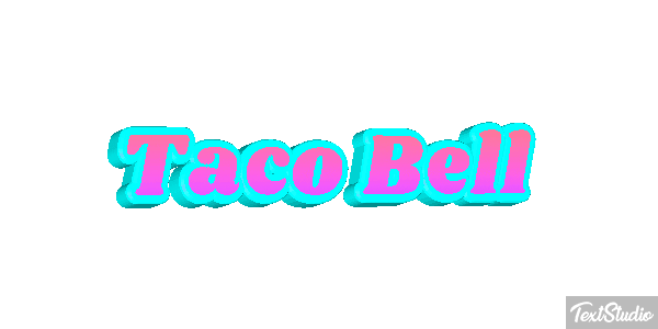 Taco Bell Tekst effect