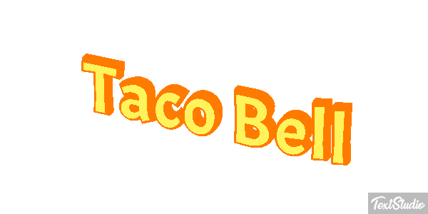 Taco Bell Tekst effect