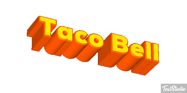 Taco Bell Tekst effect