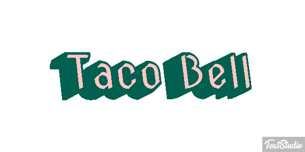 Taco Bell Tekst effect