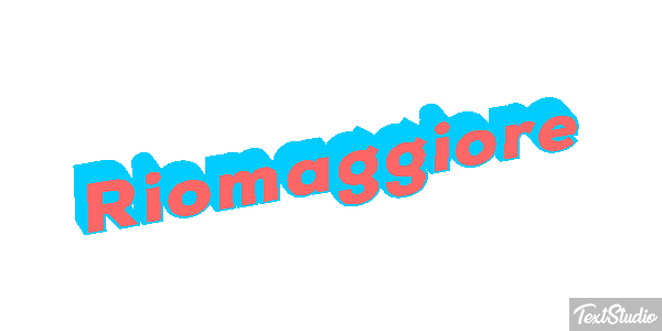 Riomaggiore テキスト効果