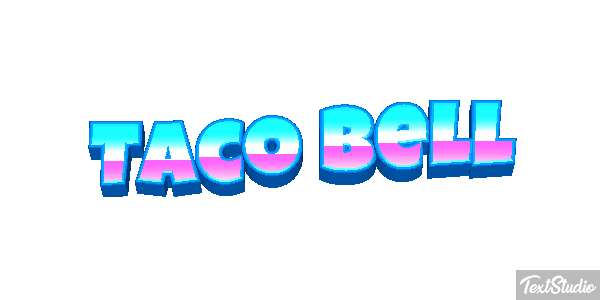 Tàco Bell Effetto testo