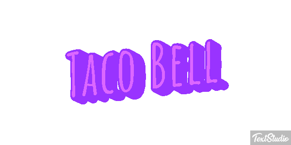 Tàco Bell Effetto testo