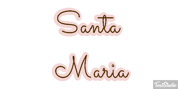 Santa Maria Efecto de texto