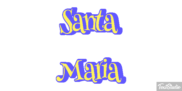 Santa Maria Efecto de texto