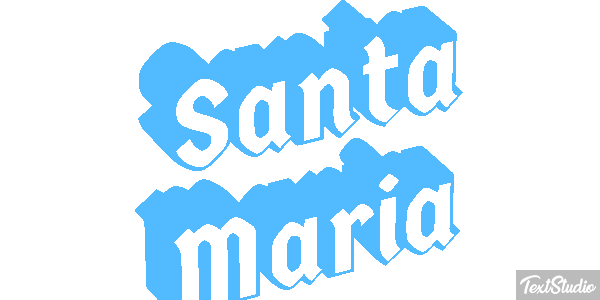 Santa Maria Efecto de texto