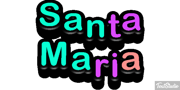 Santa Maria Efecto de texto
