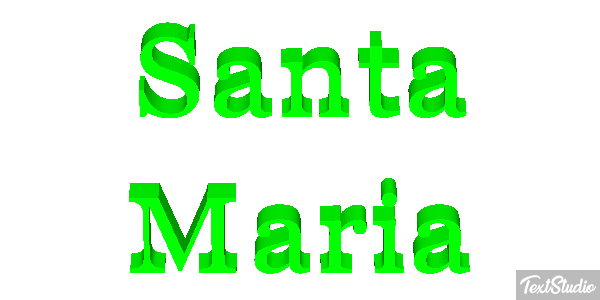 Santa Maria Efecto de texto