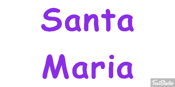 Santa Maria Efecto de texto