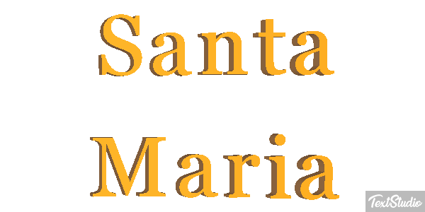 Santa Maria Efecto de texto