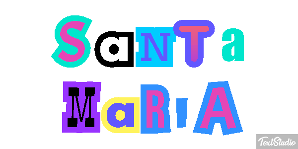 Santa Maria Efecto de texto
