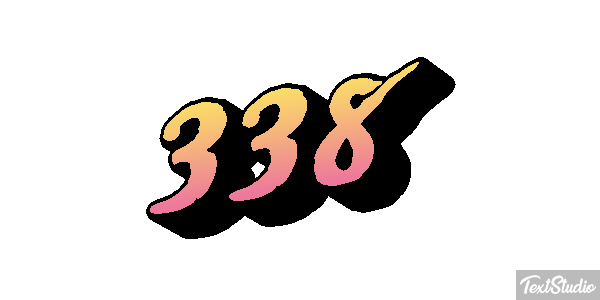 338 Text effect