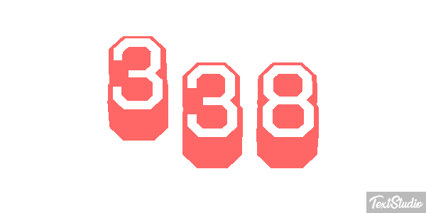 338 Text effect
