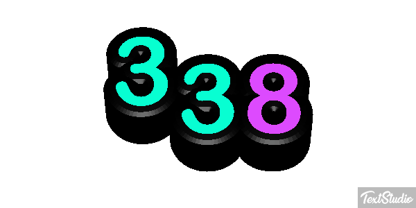 338 Text effect