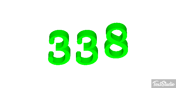 338 Text effect