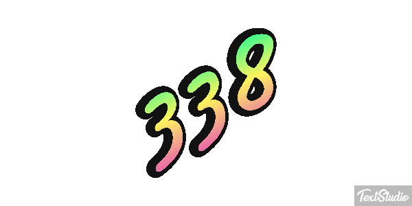 338 Text effect