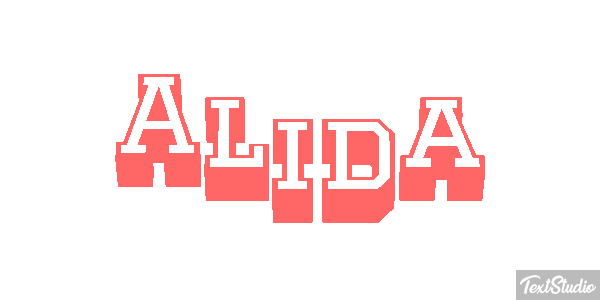 Alida Text effect