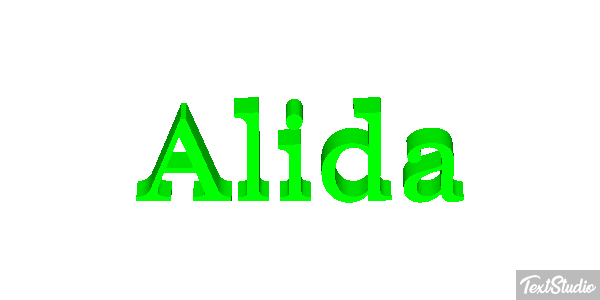 Alida Text effect