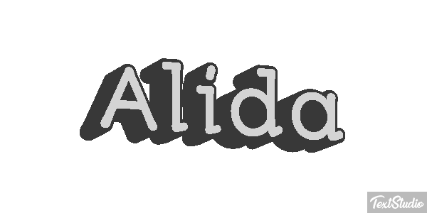 Alida Text effect