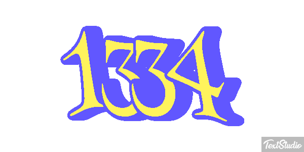 1334 Text effect