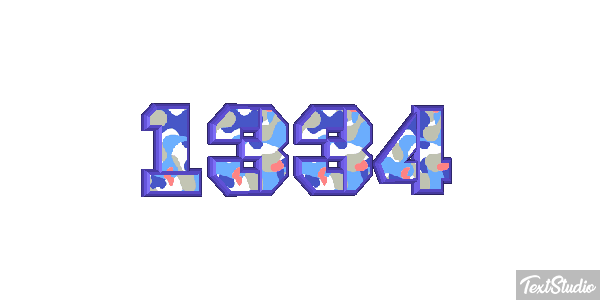 1334 Text effect