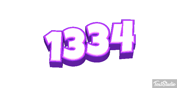 1334 Text effect