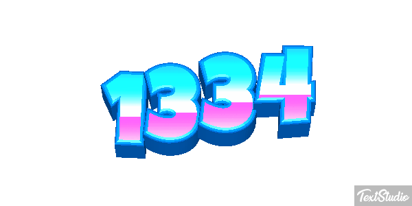 1334 Text effect