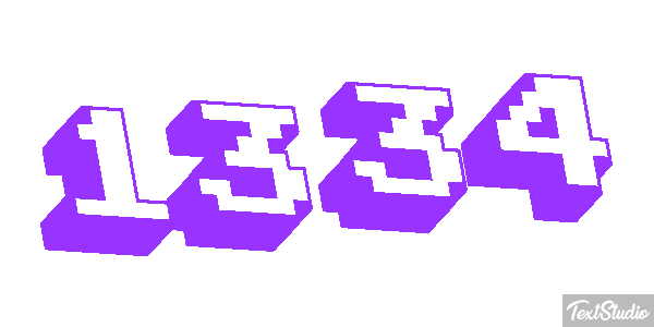 1334 Text effect