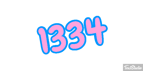 1334 Text effect
