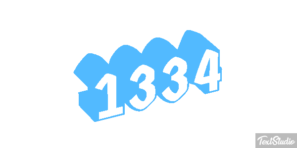 1334 Text effect