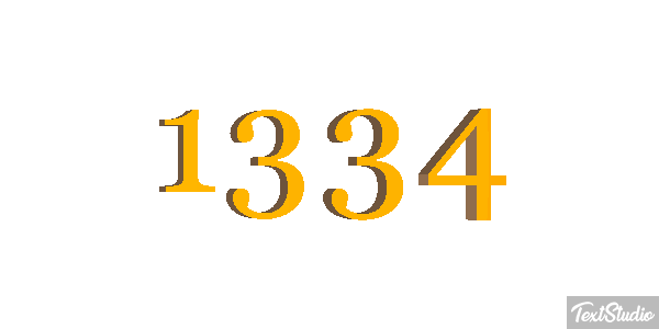 1334 Text effect