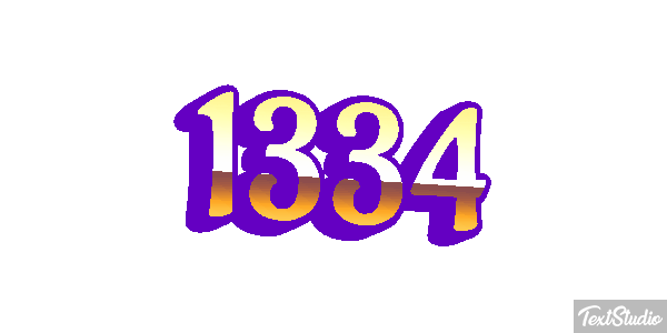 1334 Text effect
