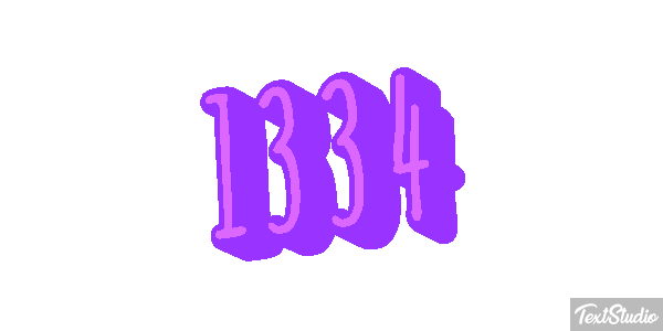 1334 Text effect