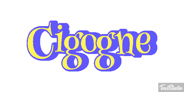 Cigogne Effet de texte