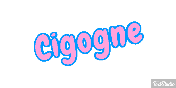 Cigogne Effet de texte