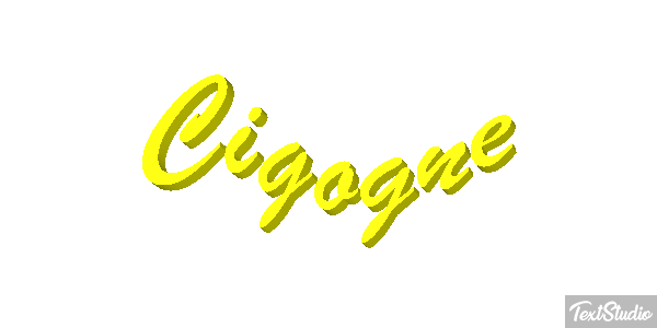 Cigogne Effet de texte