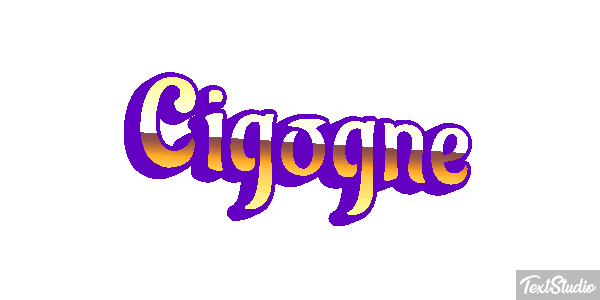 Cigogne Effet de texte