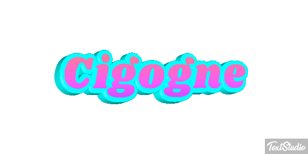 Cigogne Effet de texte